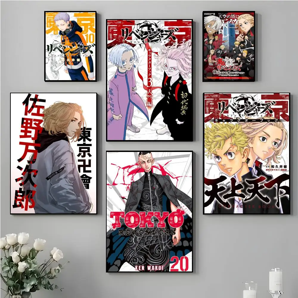 Anime T_Tokyo Art R_RevengerS Painting Calligraphy High Quality Canvas Poster Wall Art For Office Restaurant Home Decoration Set