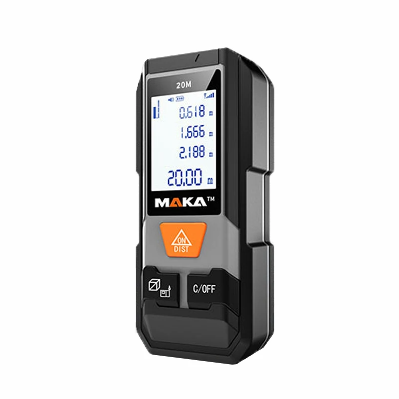 

BSCI Intertek CE Rohs FCC 20M Maka MK202 Mini Rangefinder Mesure Low Cost Distance Meter Distance Meter