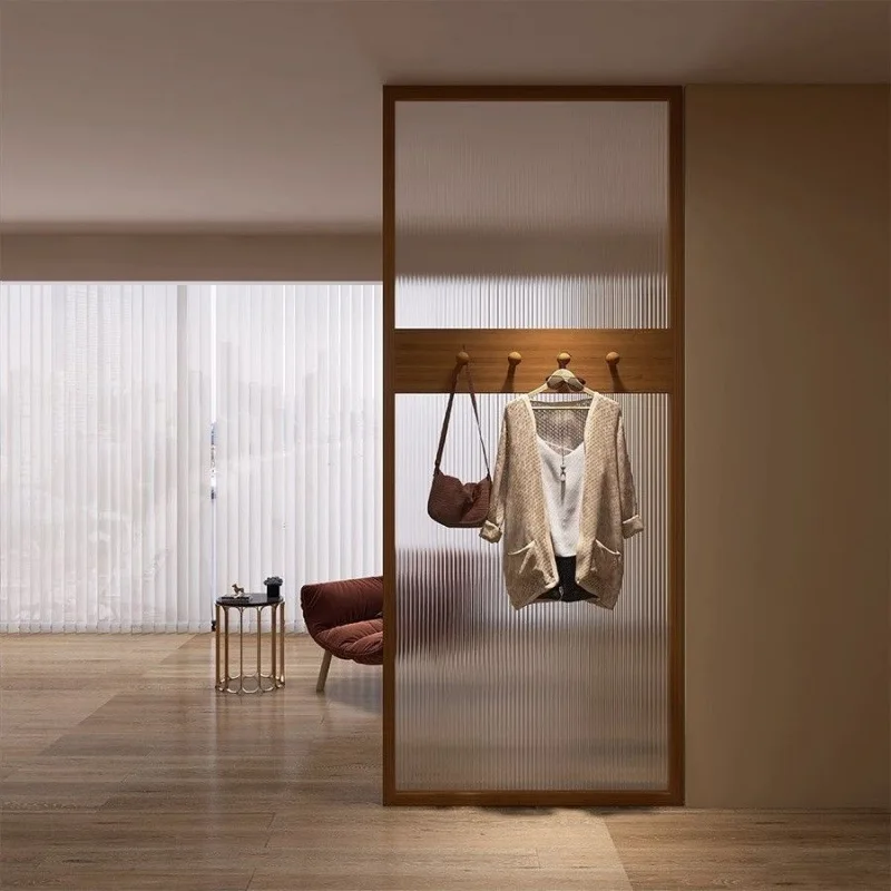 Solid wood entrance Tea room Shop partition Living room Office entrance