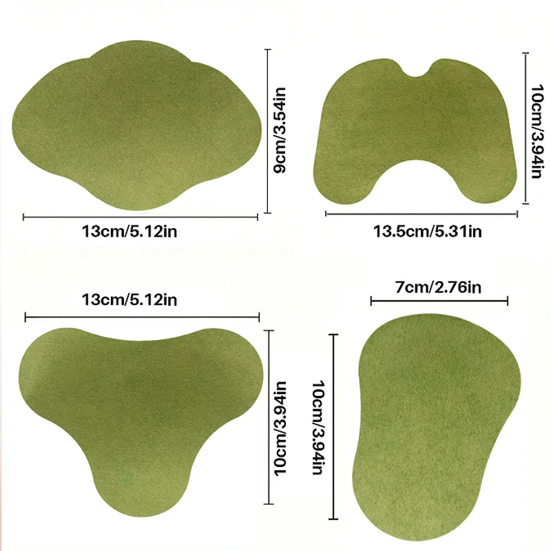 10/40 Buah Bantalan Mugwort Alami untuk Leher Pinggang Kaki Stiker Relaksasi Tubuh Set Patch Pemanas Jahe Patch Akupunktur Herbal