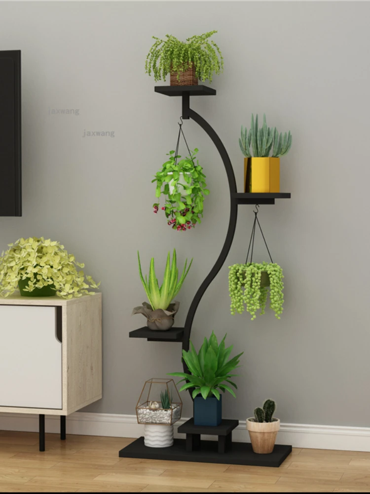 

Outdoor Garden Balcony Flower Shelf Home Living Room Multi-layer Floor Plant Racks Simple Modern Bedroom Apartment Flower
