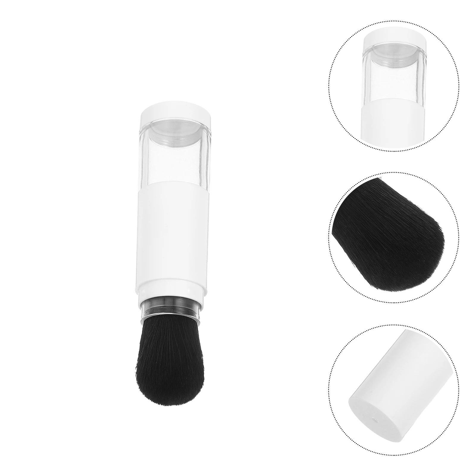 

Multifunctional Makeup Brush Foundation Flat Loose Powder Artificial Fiber Blending for Top Face Travel Blush Dusting