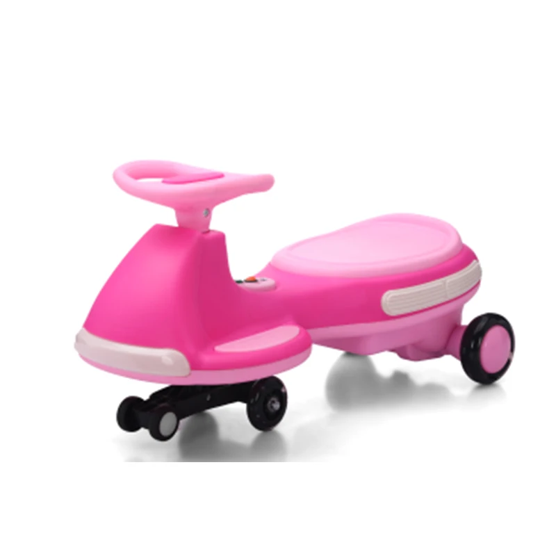 Auto oscillante elettrica illuminata con pedale, batteria ricaricabile, auto oscillante 2 in 1, giocattolo da corsa a 2 motori, antiribaltamento