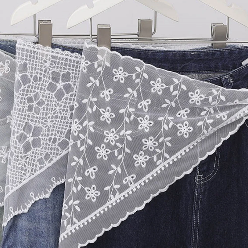 

Small Apron Sweet Half Skirt Lace Trim A-Line Short Skirt Butt Curtain Skirt Fashion Stacked Decor Ins Style Soft Lace Belt