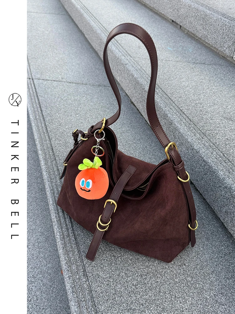 

Elegant Casual Lazy Style Retro Tote Bag Women's 2026 New Commuter Large Capacity Single Shoulder Crossbody Bag
