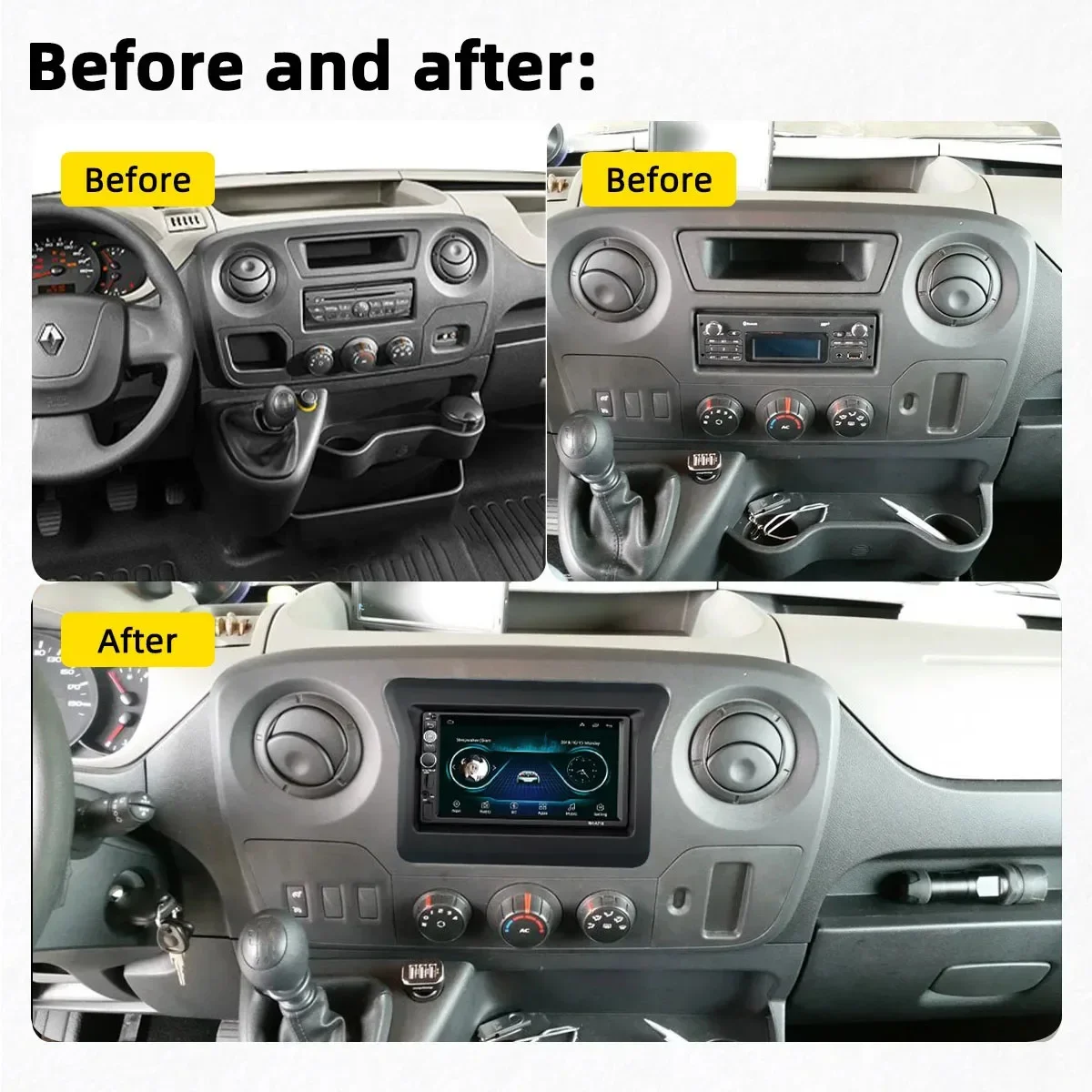 2 Din Android Stereo for Nissan N400 Opel Movano Renault Master III 3 2010 - 2019 7\