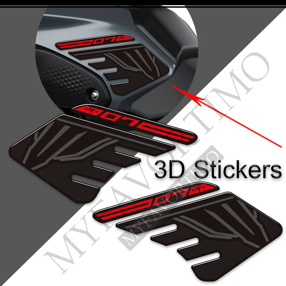 

For Yamaha MT07 MT 07 SP MT-07 Motorcycle Stickers Decals Tank Pad 2021 2022 Kit Knee Wind Deflector Windscreen Protector