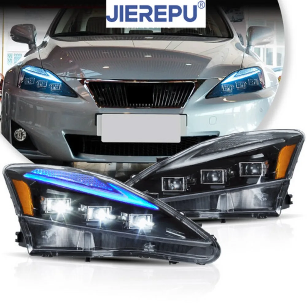 

1 пара указателей поворота для Lexus IS250 350 ISF 2006-2013, полностью светодиодные янтарные фары с анимацией