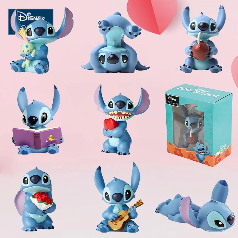 

Disney Original Garage Kit Lilo & Stitch Stitch-themed Desktop Ornaments Anime Action Figures Toys for Boys Gift Model Ornaments