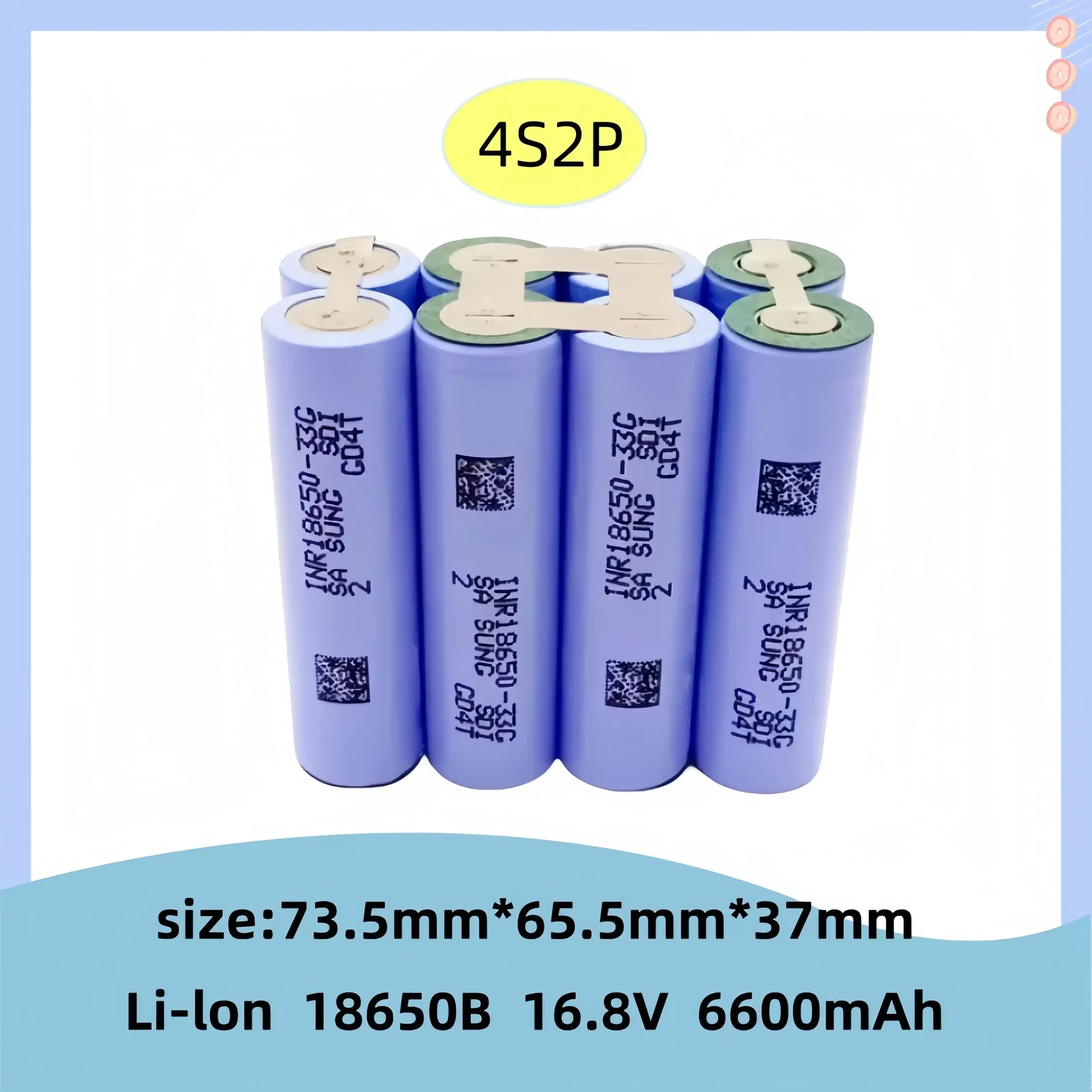 Electric screwdriver rechargeable lithium-ion battery,2s1p 3s1p 3s2p 4s1p 4s2p  5s2p 6S1P18650 33G 12V 16.8V 21V 25.2V 3.7V18650