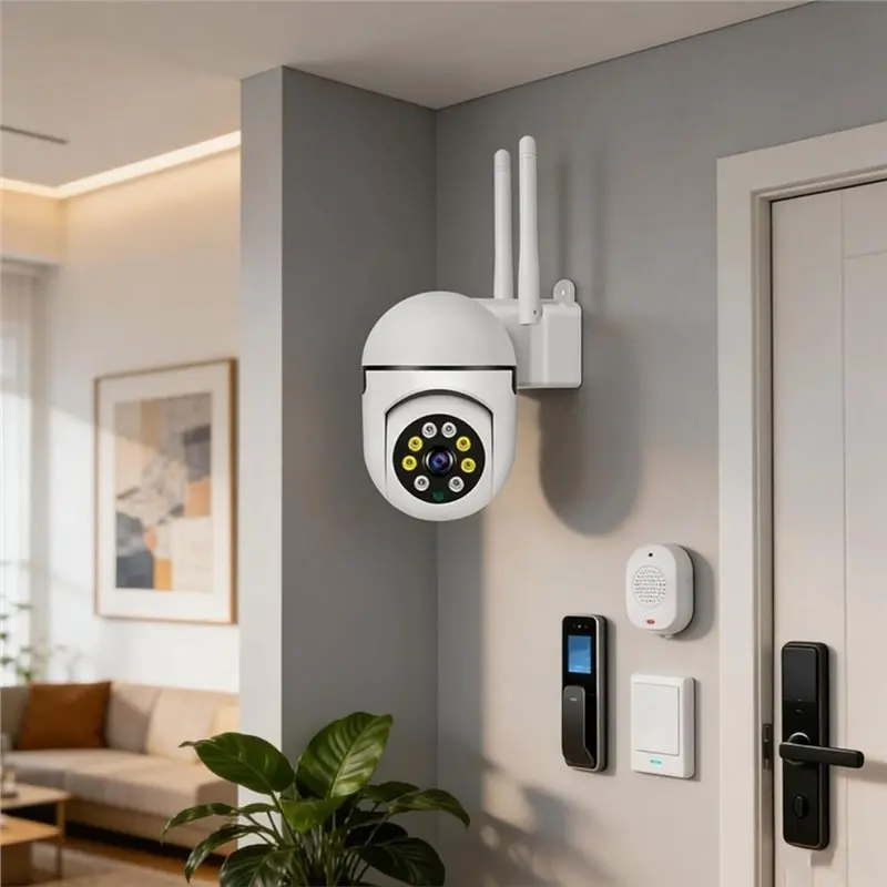 【A10R】Wireless PTZ Camera 2MP 4PCS 1080P Wifi IP65 Rating Infrared Night Vision Two-Way Intercom Security CCTV Surveillance