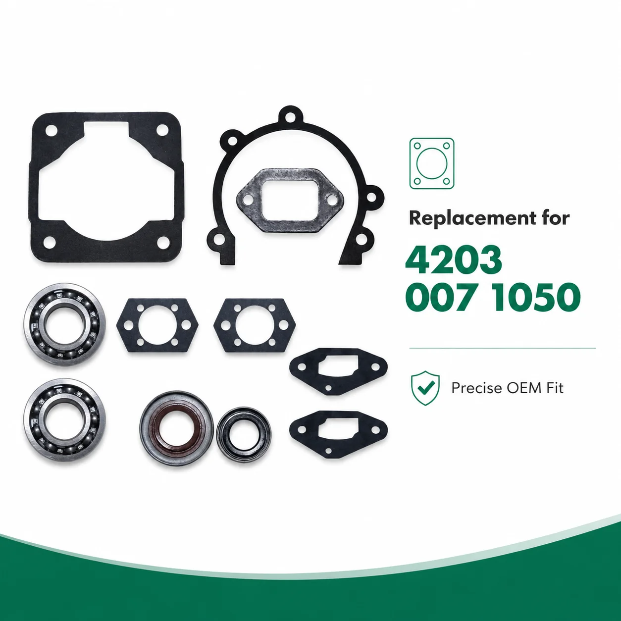 Gasket Oil Seal Bearing Kit For Stihl BR320 BR380 BR400 BR420 SR420 Blower 4203 007 1050 0000 998 0707 Parts Repair Replacement