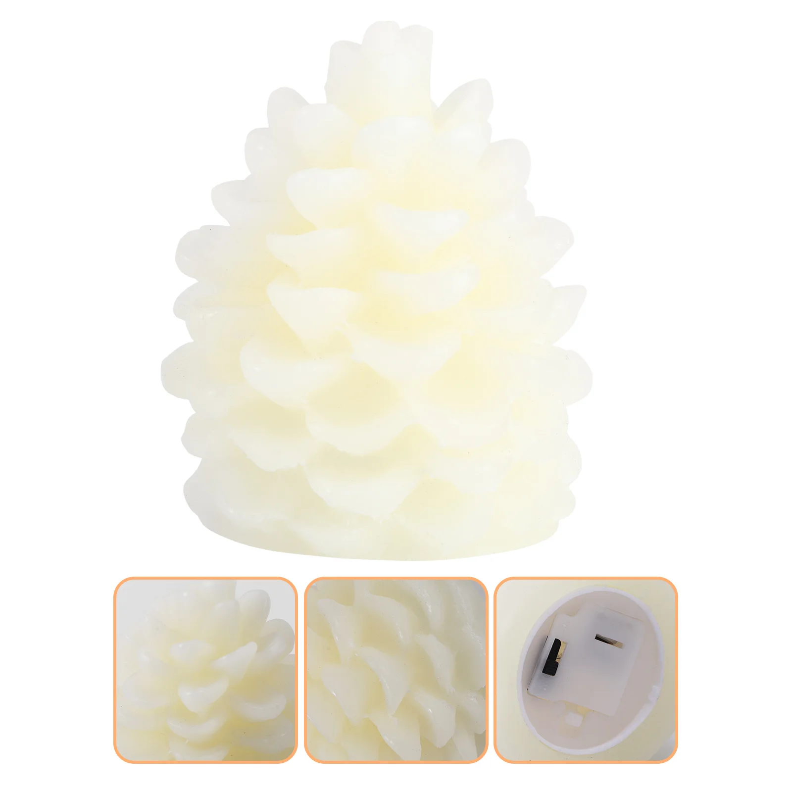 Светодиодная лампа в форме сосновой шишки, премиальный парафиновый материал, мягкое свечение, освещение для декора комнаты, ночник, мини-подарок