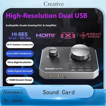 Creative Sound Blaster G8 Hi-Res Gaming DUAL  DAC and Amp Delivers with Dual USB Audio Input  and Mixing  Ultra High-resolution