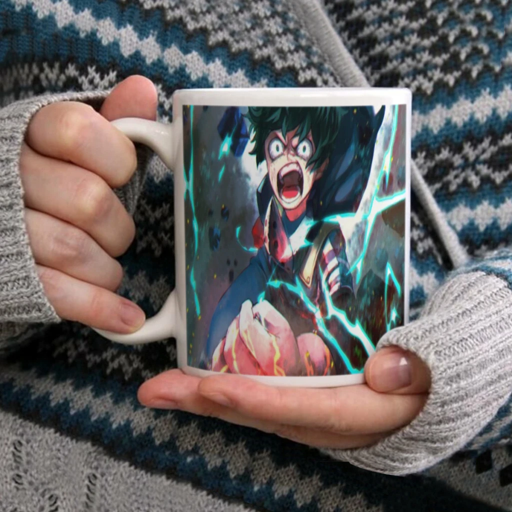 My Hero Academia Ceramic Cup Coffee Oatmeal Breakfast Cup Creative Personality Mug