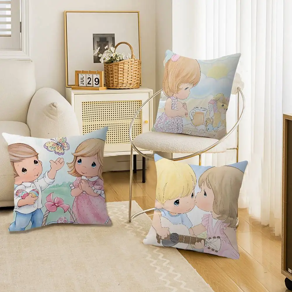 Precious Moments Cute Pillowcase toon Gift Cushion Cover Bedroom Home Sofa Chair Seat Decor pillow case