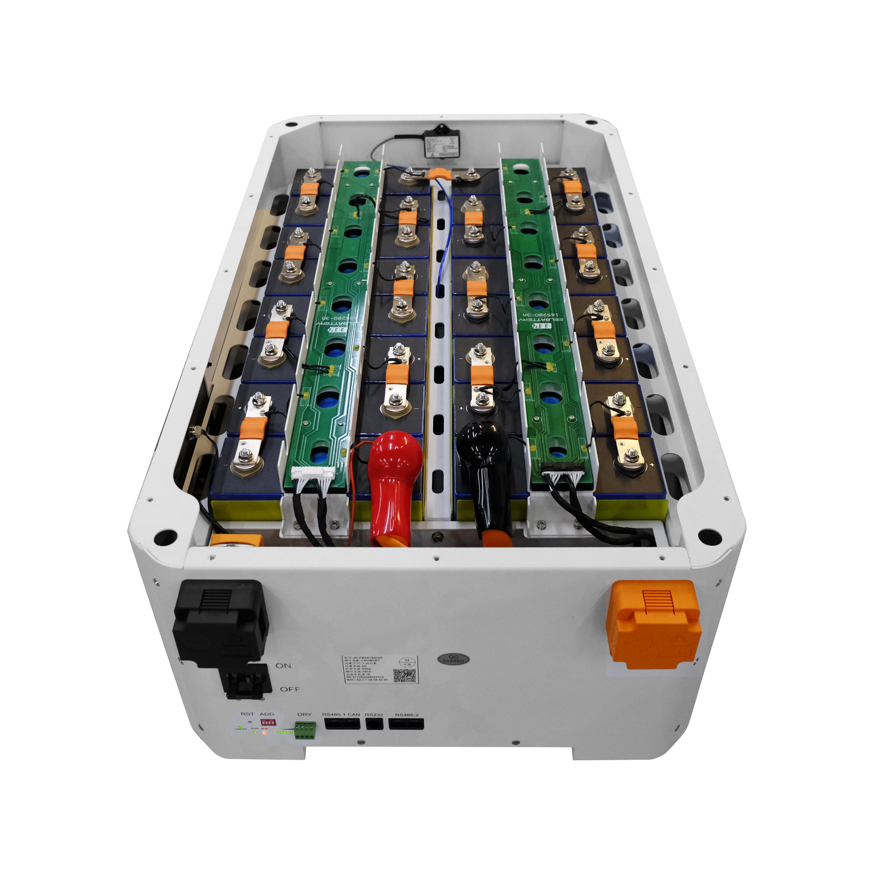 EEL Newest EN-V6 Pro Max 51.2V SEP 2.0 200A BMS DIY Battery Box with UL Hydraulic-Magnetic Breaker+Fuse for Home Energy System