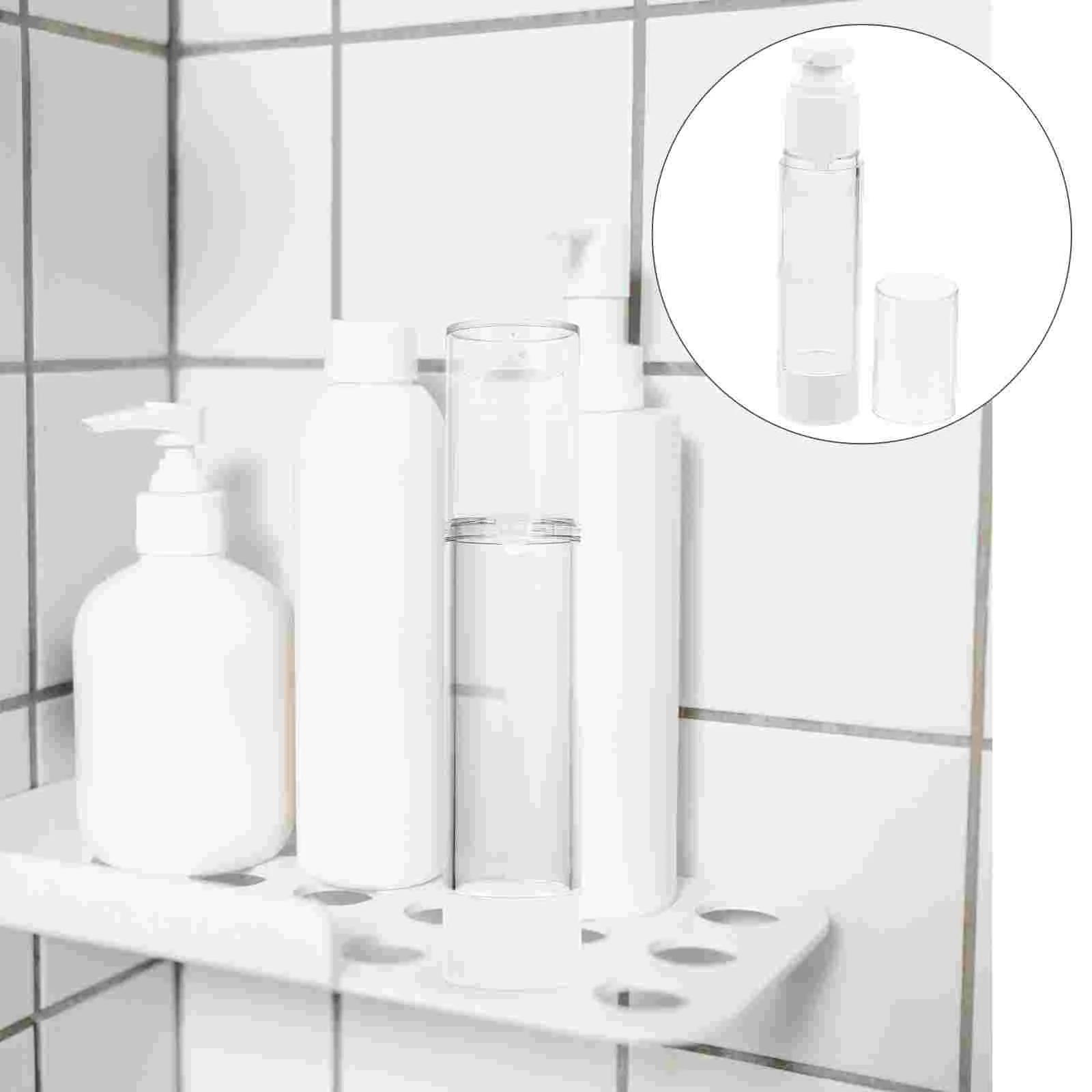 10 bottiglie con pompa, spray sottovuoto, dispenser di sapone per le mani, lozione, sub brocca d'acqua, bianca come viaggio ricaricabile