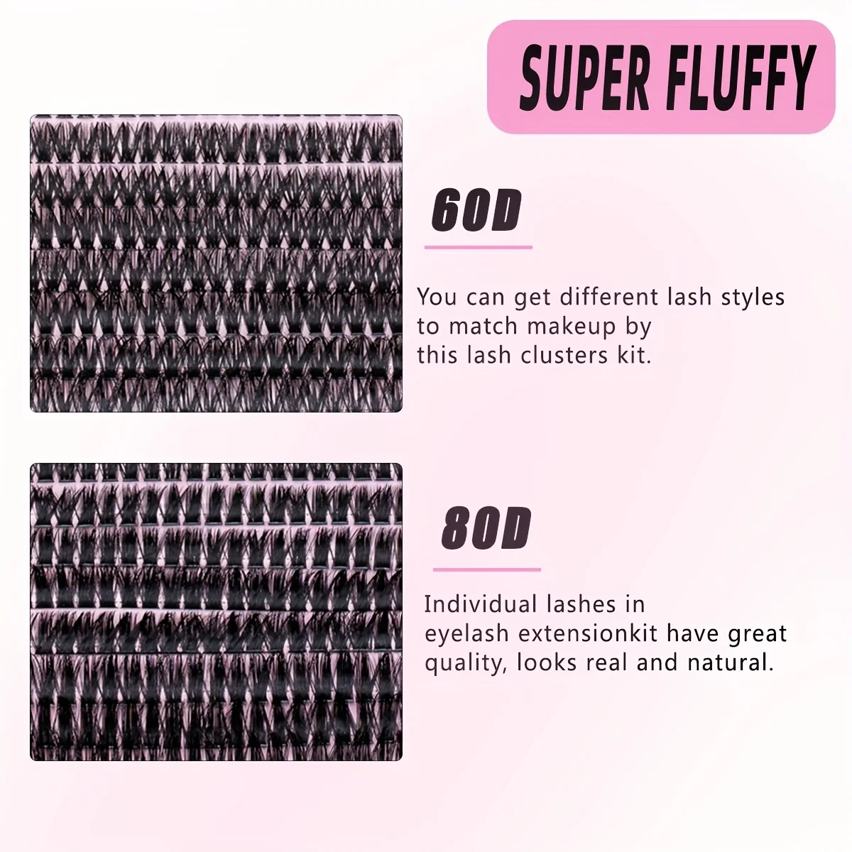 DIY Lash Extension Kit Individual Eyelashes Kit with Lash Bond & Seal and Lash Tweezers and Brush Lash Bond Remover