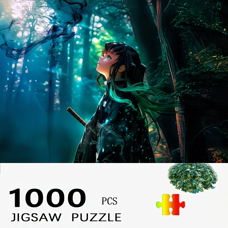 

Пазл-головоломка из 500/1000 деталей с японским аниме-мотивом, развивающая игрушка для детей, детские игры, рождественский подарок