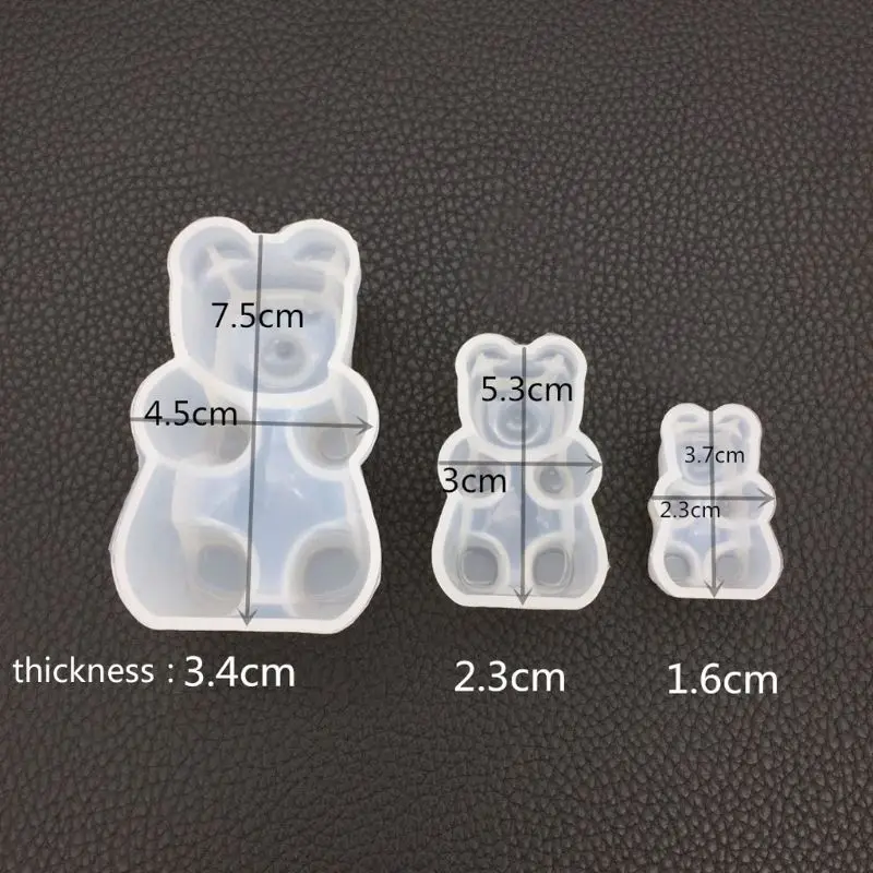 Gummy Bear Candy Silicone Mold Cake Chocolate Fondant Resin Pendant Jewelry DIY - Image 5