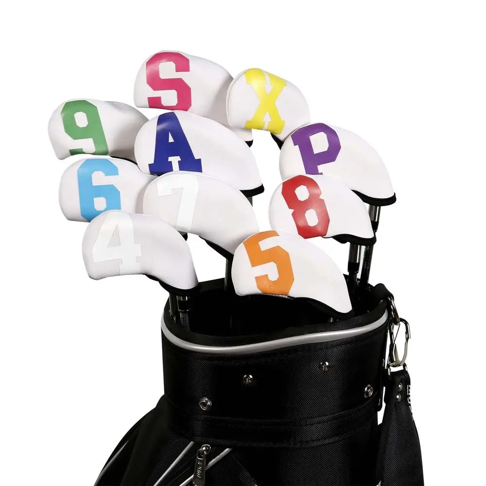 Accessories With Number Design Iron Wedge Protector Golf Iron Covers Set Protector Case Golf Head Cover Golf Iron Headcover