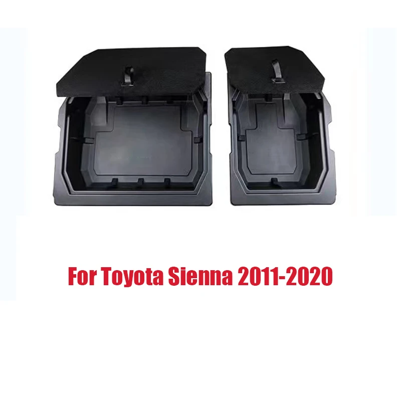 For Toyota Sienna 2020 2019 2018 2017 2016 2015 2014 2013 2012 2011 Rear trunk storage box ABS material car storage box