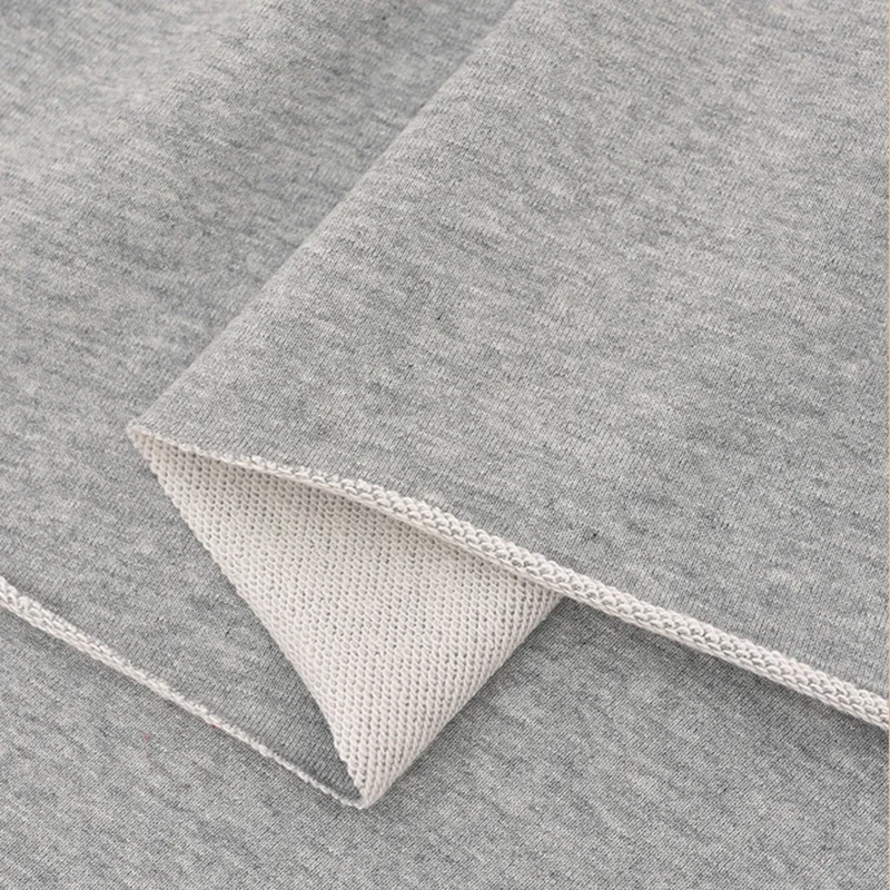 Thick Cotton Knitted French Terry Fabric 700G/M Soft Eco Friendly For Hoodies Sweaters Sportswear DIY Needlework Telas 50X185cm