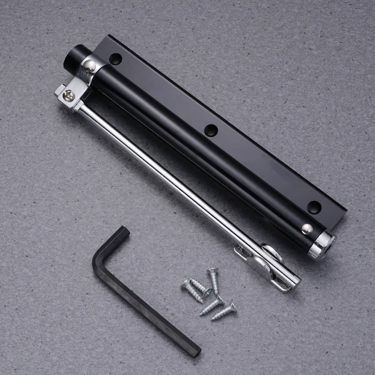 1-個-35-キロ自動ドアクローザーアルミボディ高耐久スプリングバッファ家庭用屋内木製ドア用簡単設置穴あけ不要