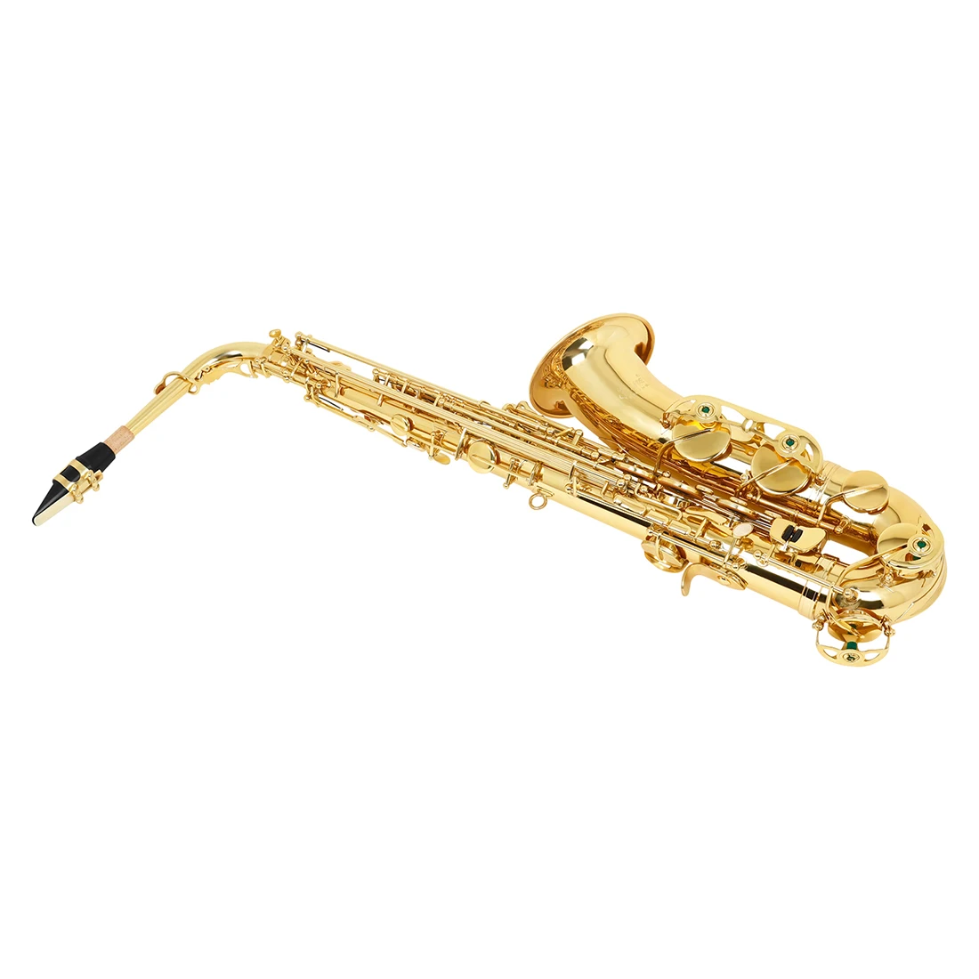 High Quality Golden Saxophone C-key Alto Saxophone Brass Gold Key Professional Saxophone