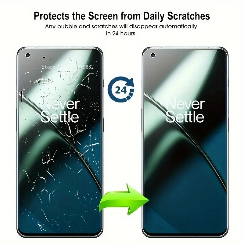4Packs TPU Hydrogel Screen Protector for OnePlus 13 12 11 R 10 9 8 7 Pro Ultra-Thin Fingerprint Unlock Support Scratch Resistant