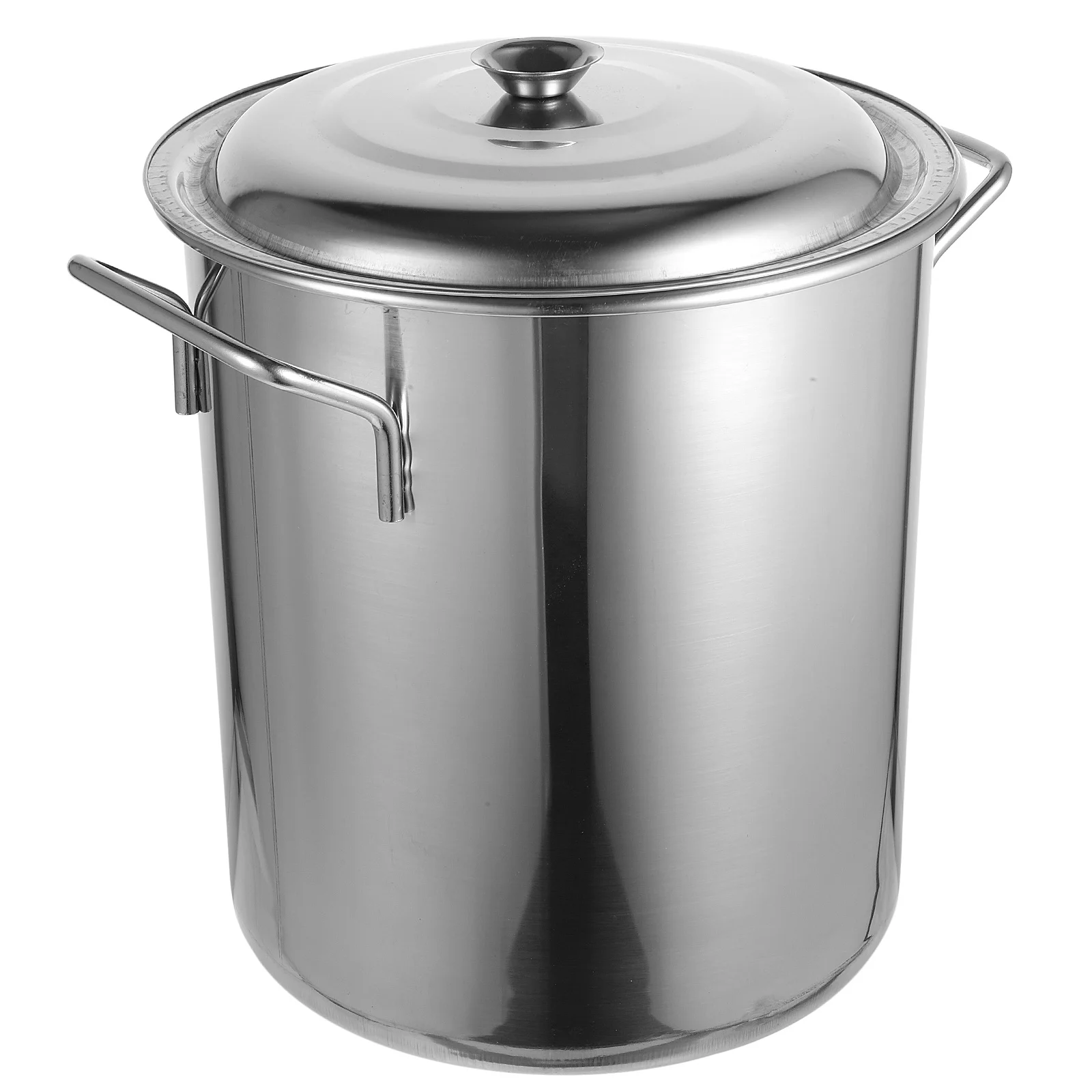 

Stainless Steel Stockpot Large 22Cm Thick Polished Lid Crawfish Crab Boiling Home Brewing Soup Pot Easy Clean Large Stock Pot