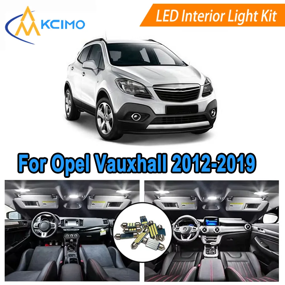 

Interior LED Light Bulbs Kit For Opel Vauxhall Mokka MOKKA X J13 2012-2019 Dome Map Reading Glove Box Trunk Lights Easy Install