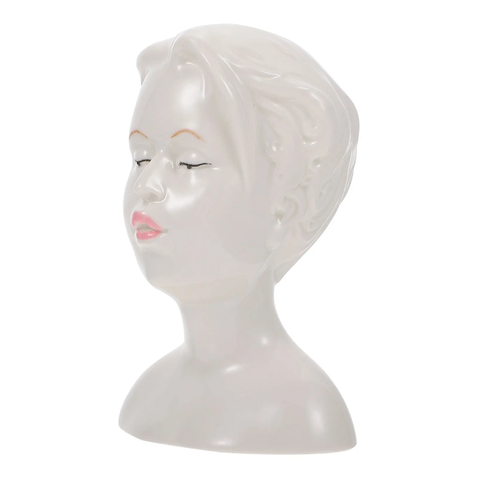 

1Pcs Human Face Vase Creative Ceramic Desktop Flower Container Decorative Craft Vase for Home Decor Flower Container Decor