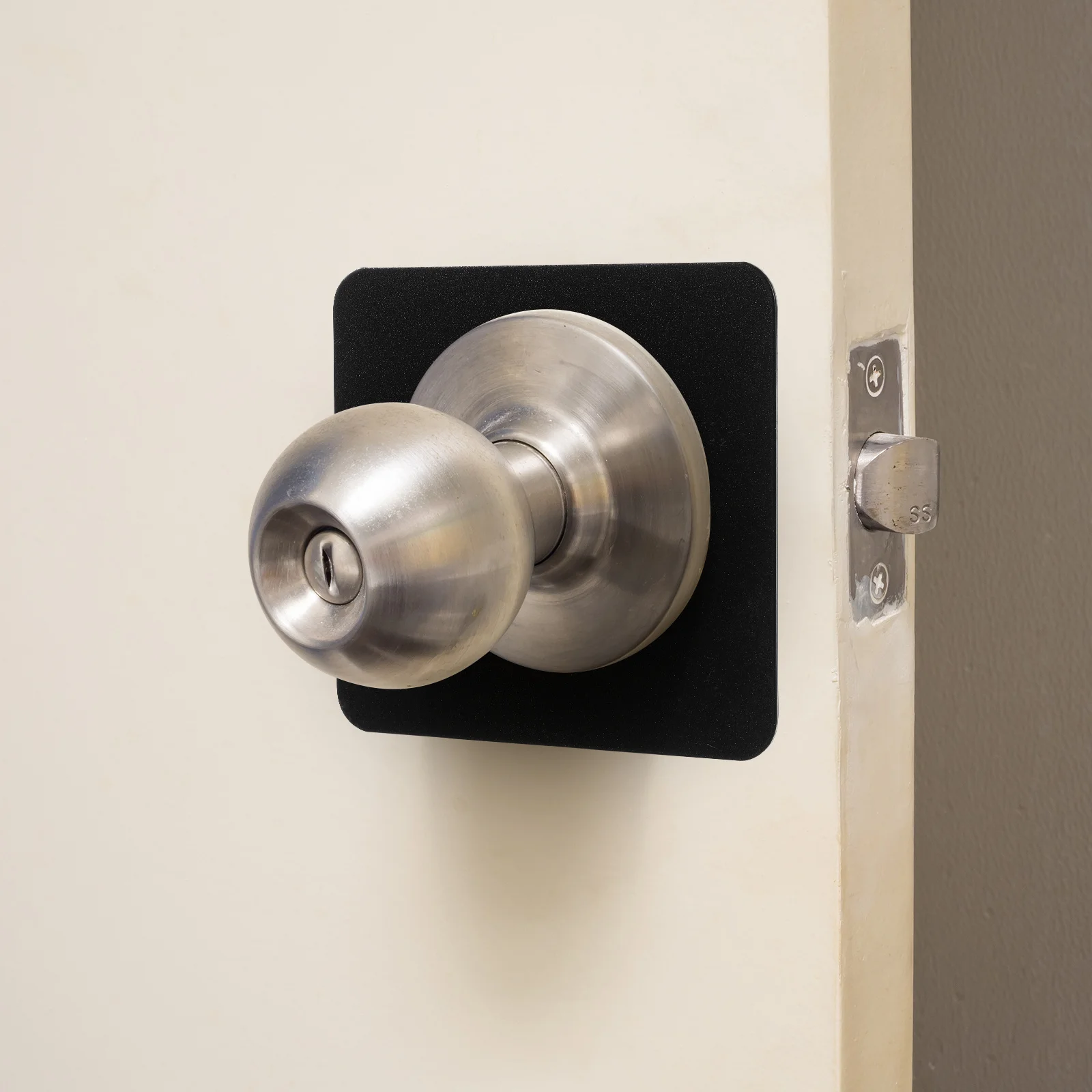 

2Pcs Stainless Steel Door Lock Repair Plates Door Knob Backplate Reinforcement for Interior Doors Deadbolt Guard Plate