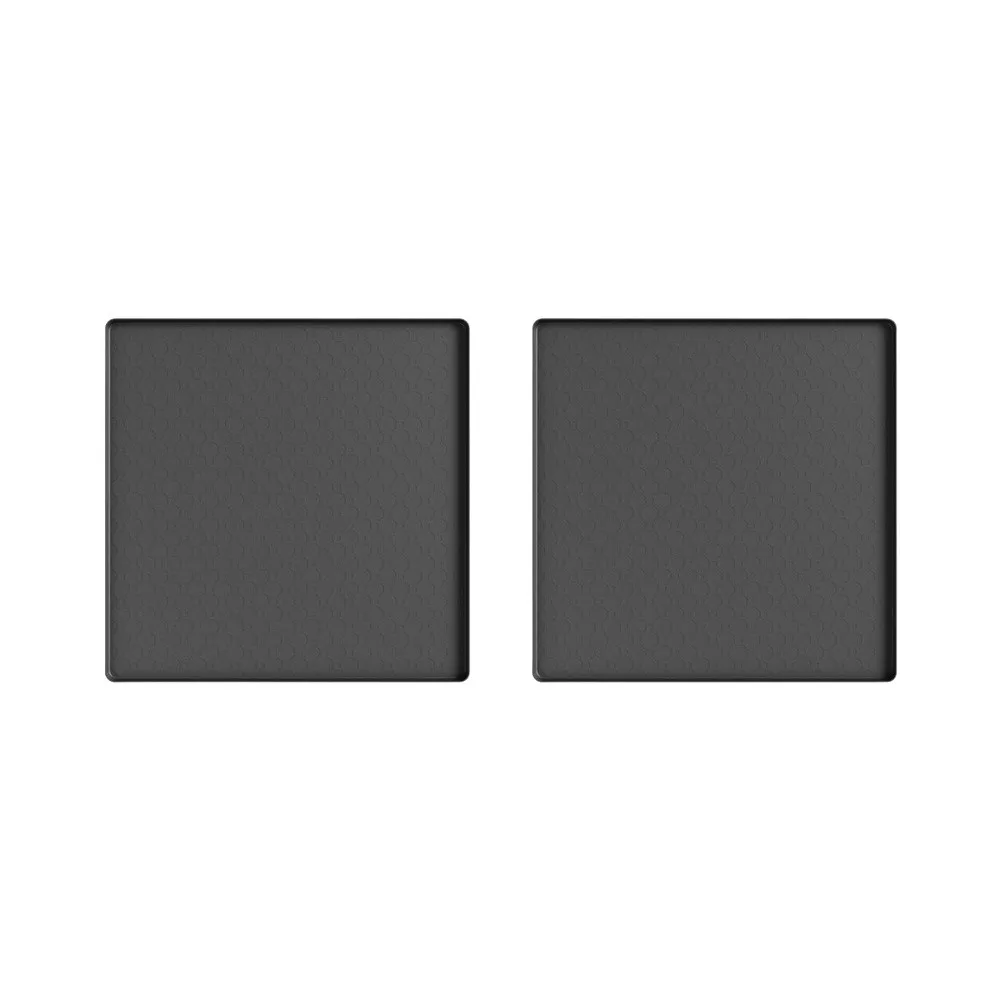 2Pcs 50Cm Square Silicone Non‑Slip Pad Set Embossed Floor Protector Mat Anti‑Scratch Shock Absorbing Home Furniture Bottom Parts