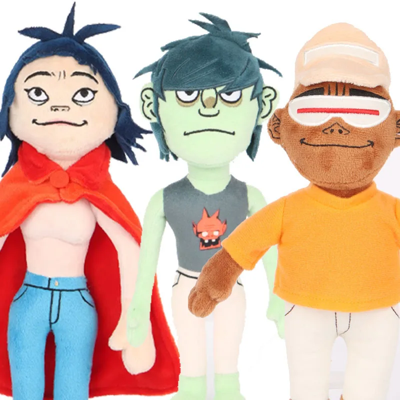 

Gorillaz Noodle Plush Anime Cartoon Cute 2D Murdoc Niccals Russel Hobbs Peripherals Plush Doll Toy