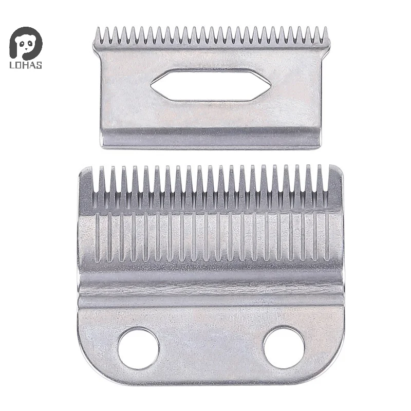 ●★ 2pcs 3.8/4.5CM Professional Clippers Blades Replacement Precision 2 Holes Adjustable Hair Trimmer Parts Stainless Steel
