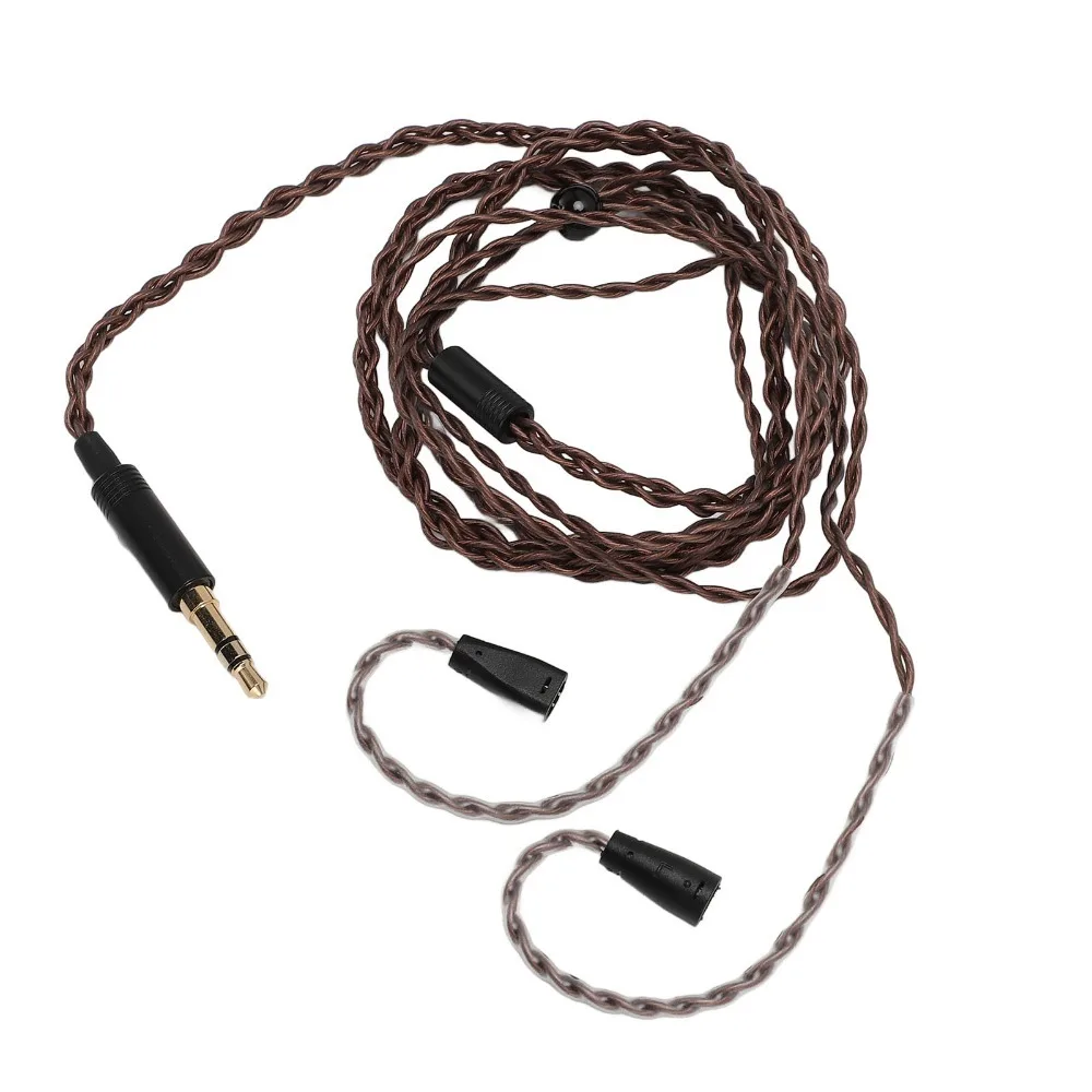3.5mm Plug Headphone Replacement Cable Lossless Sound 3.9ft 4 Strands Woven Cable for IE80 IE8i IE80i IE8 IE80S Headset