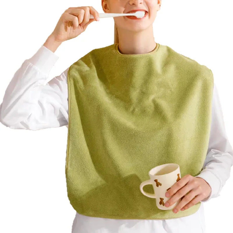 The Elderly Eat with A Bib, Large Adult Absorbent Bib, Saliva Towel, Feeding, Nursing, Rice Pocket, Bib Waterproof