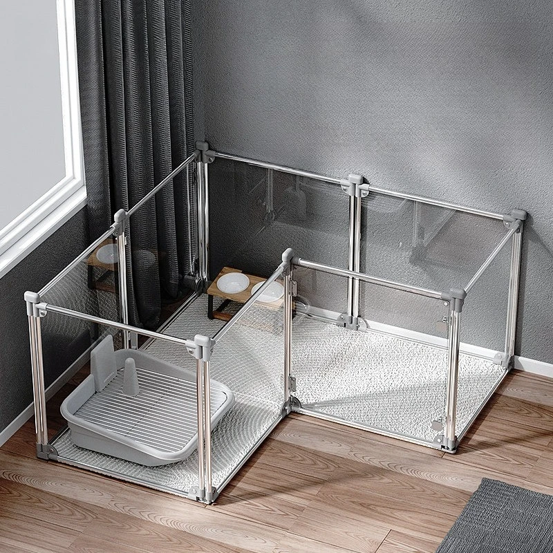 Folding Dog Fence Accessories Security Barrier Balcony Dog Fence Extendable Indoor Supplies Rejas Para Mascotas Pet Supplies