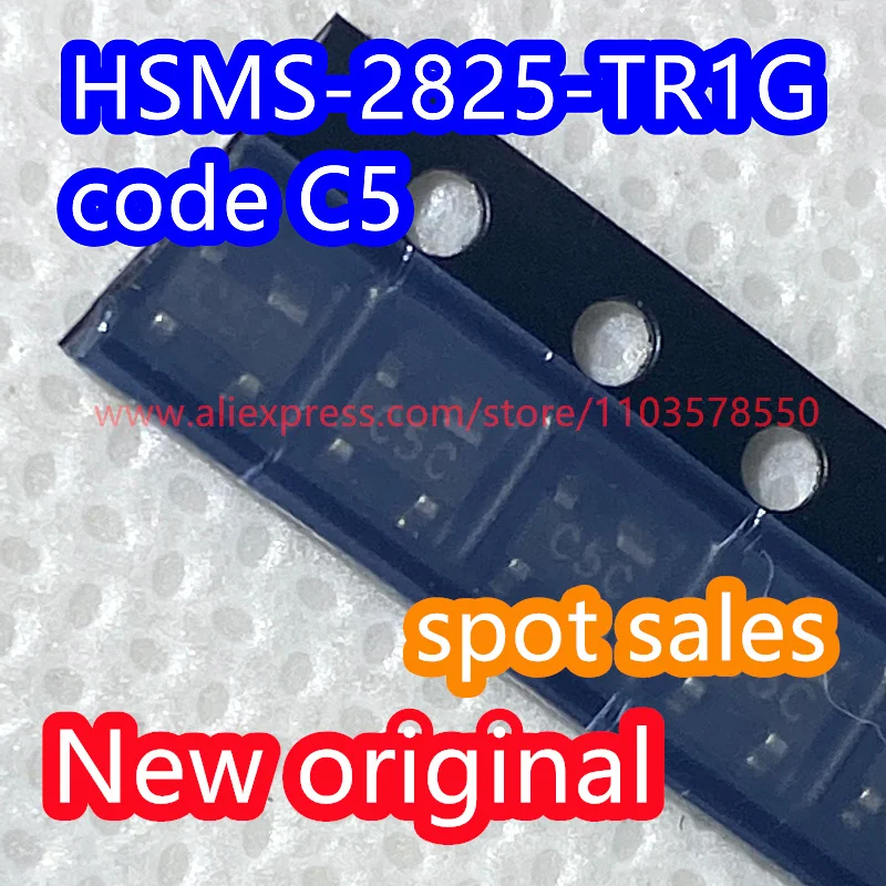 （10PCS）  HSMS-2825-TR1G package SOT143 code C5 * brand new original HSMS-2825 RF Schottky diode HSMS2825