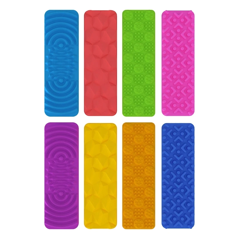 Kolorowa silikonowa kubek silikonowy zabawka sensoryczna dla dorosłych dzieci lęk lęk 8pcs