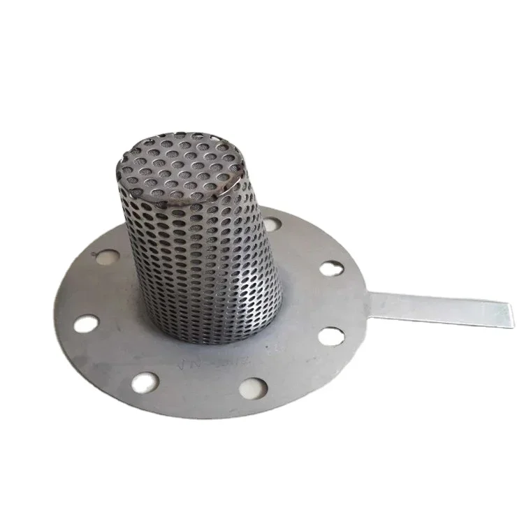 cone shape cage shape stainless steel metal perforated  conical filter strainer temporary filter mesh strainer