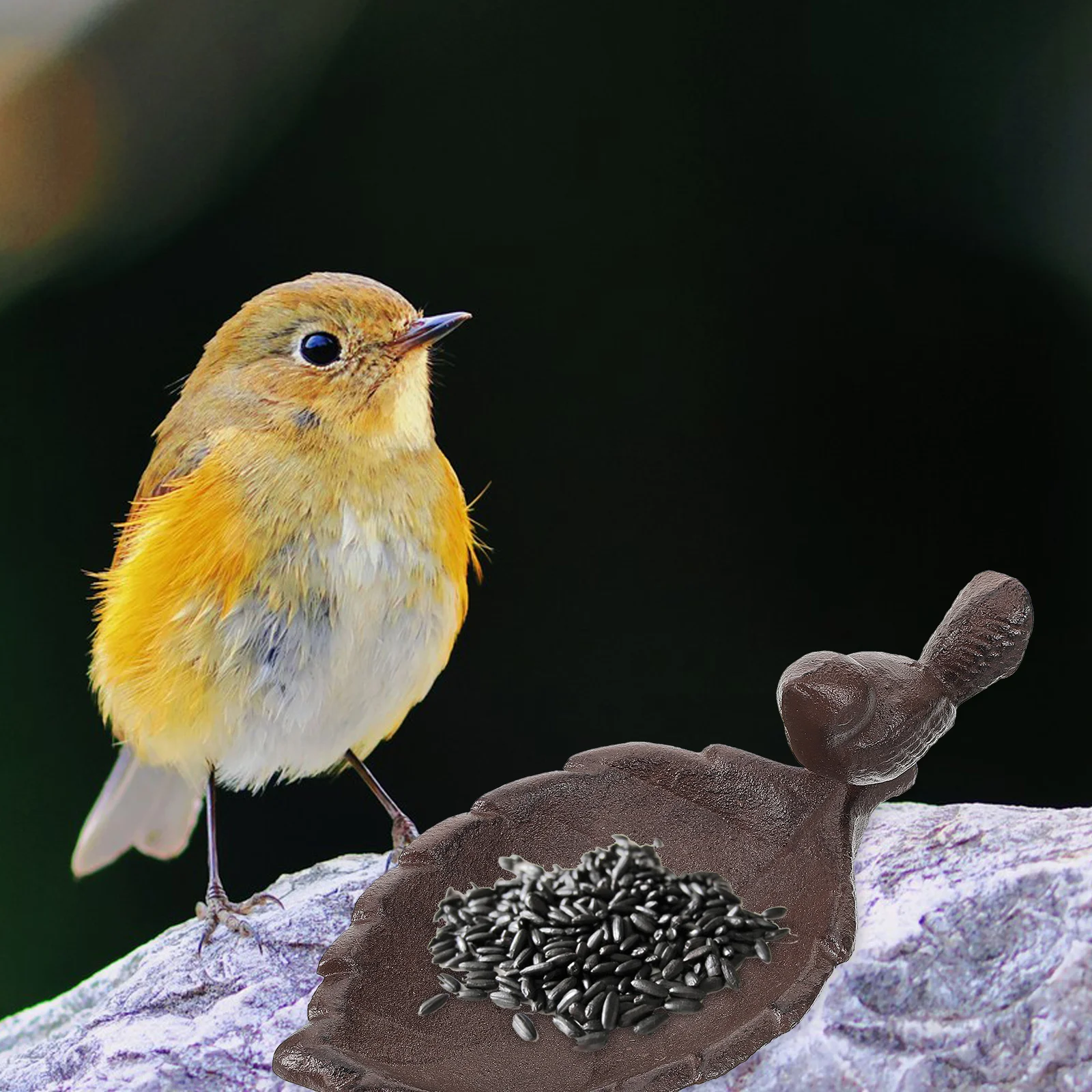 

Creative Retro Feeder Tray Food Container Garden Decoration Bird Food Bowl Outdoor Supplies Garden Decoration