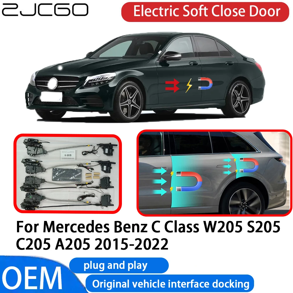 

for Mercedes Benz C Class W205 S205 C205 A205 2015-2022 Car Automatic Electric Soft Close Door Closer System OEM Plug and Play