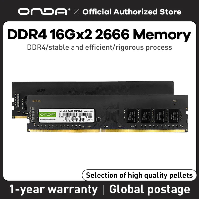 

JIESHUO DDR4 16GB 2666MHZ memory (fully compatible) supports desktop office, gaming