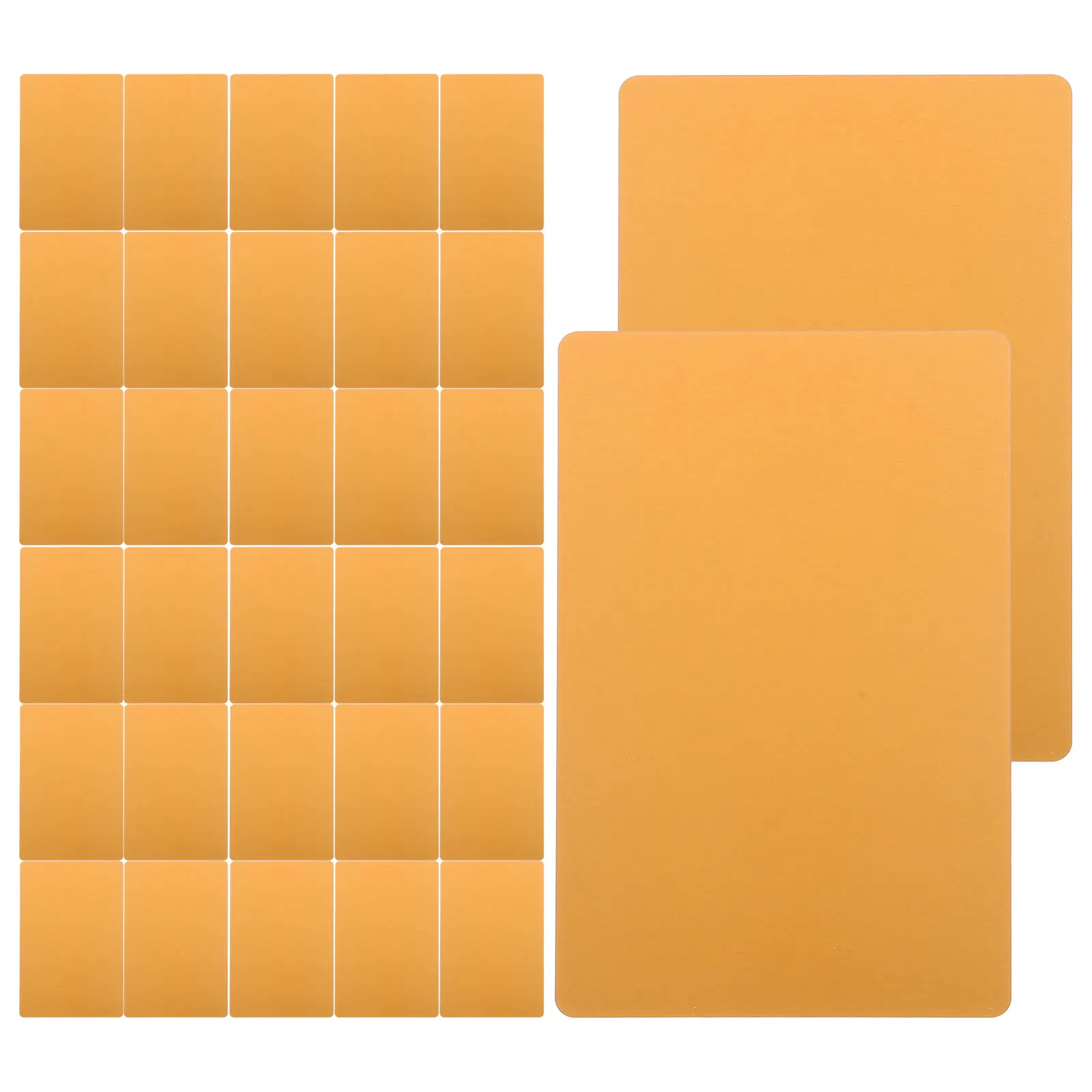 

50 Pcs Metal Business Card Blank Aluminium Cards Name Aluminum Blanks for Engraving