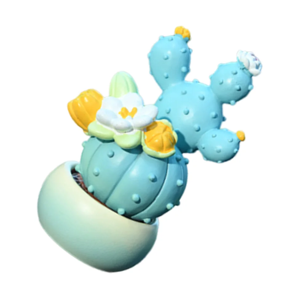 

Simulation Cactus Resin Craft Decor Compact Statue Desktop Car Dashboard Decoration Realistic Design Versatile Use