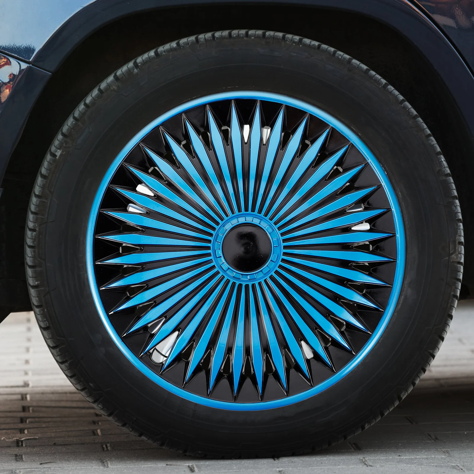 

Wheel Hub Covers for Cars Durable Decorative Hubcaps Quick Installation Stylish Vehicle Accessory Hubcaps for Cars